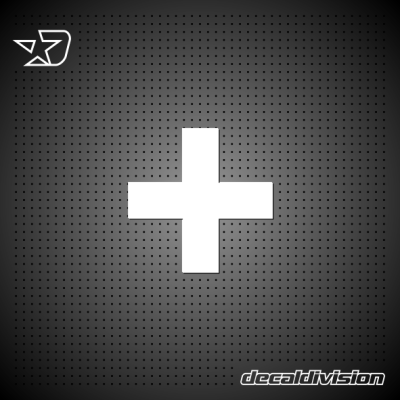 Cross shape sticker Cross shape sticker